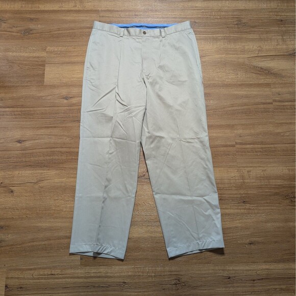 Brooks Brothers Lightweight Advantage Chino Hudson Pants Men 37x30(36x29) Khaki - Picture 1 of 11